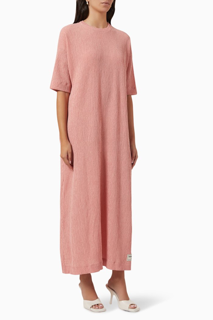 

Modest Crinkle Dress, Pink