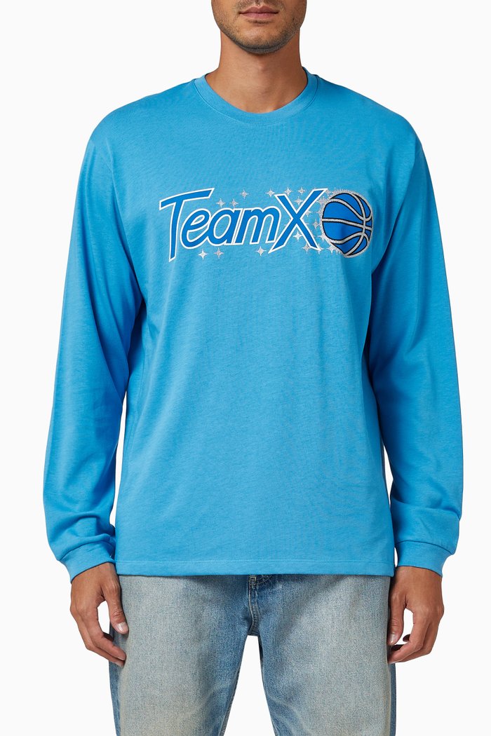 

Team X Stardust Graphic-printed T-shirt in Cotton, Blue