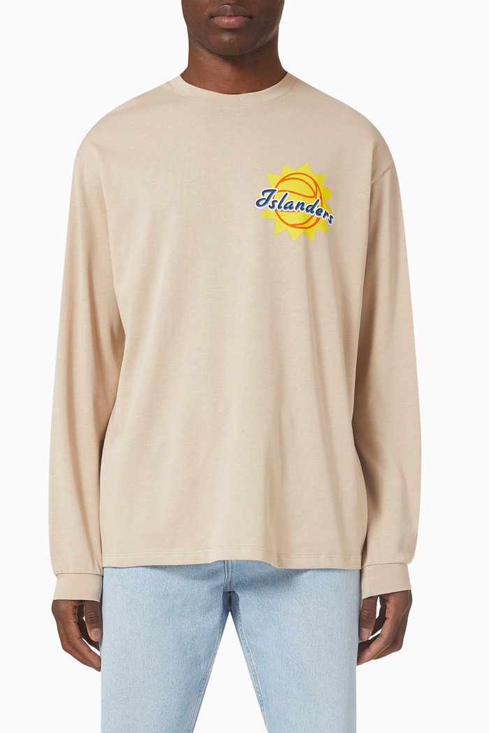 

Islanders T-shirt in Cotton, Brown