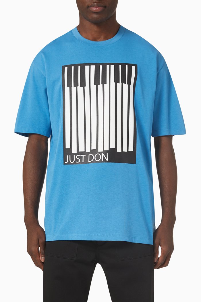 

T-shirt in Cotton, Blue
