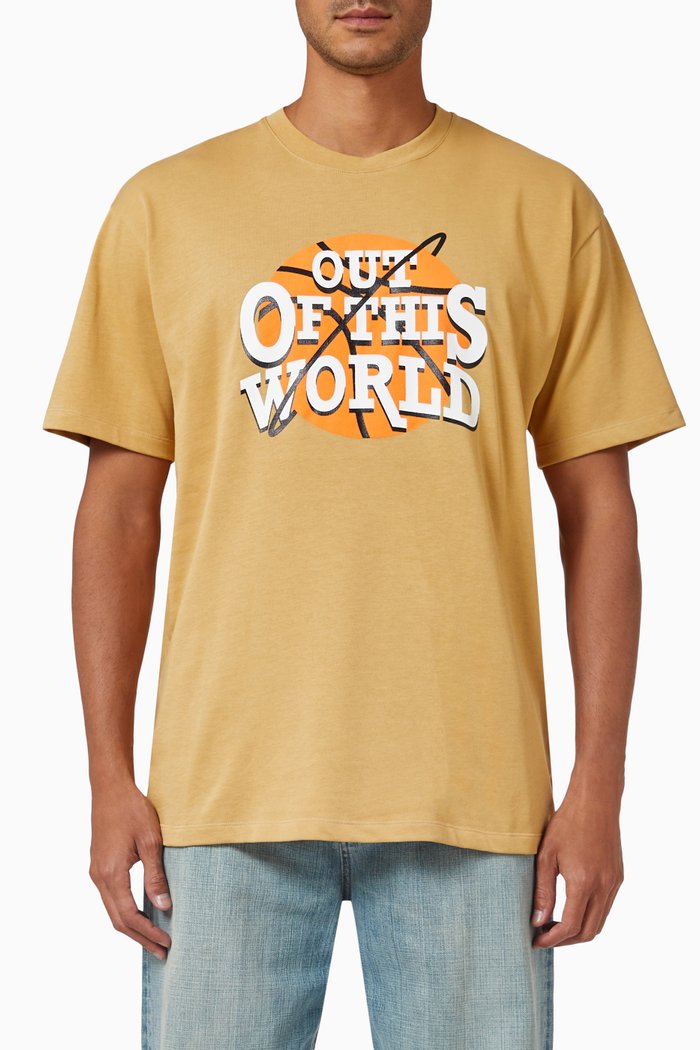 

Graphic T-shirt in Cotton, Brown