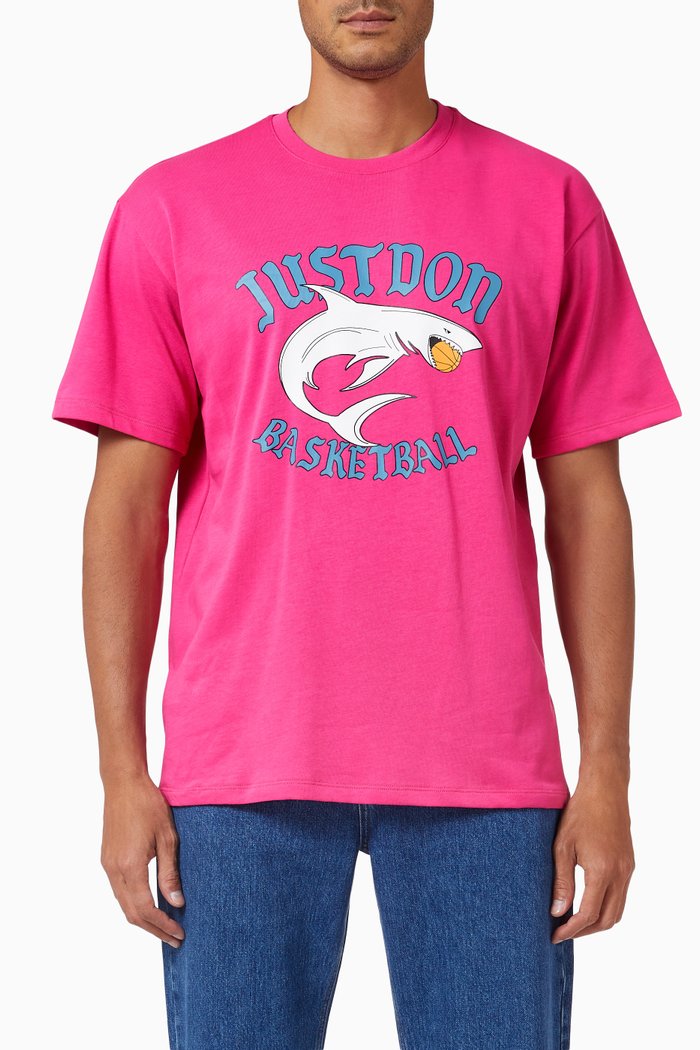 

Jungle Graphic T-shirt in Cotton, Pink