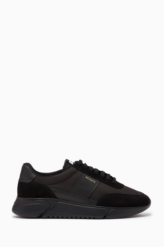

Genesis Monochrome Runners in Leather & Recycled Materials, Black