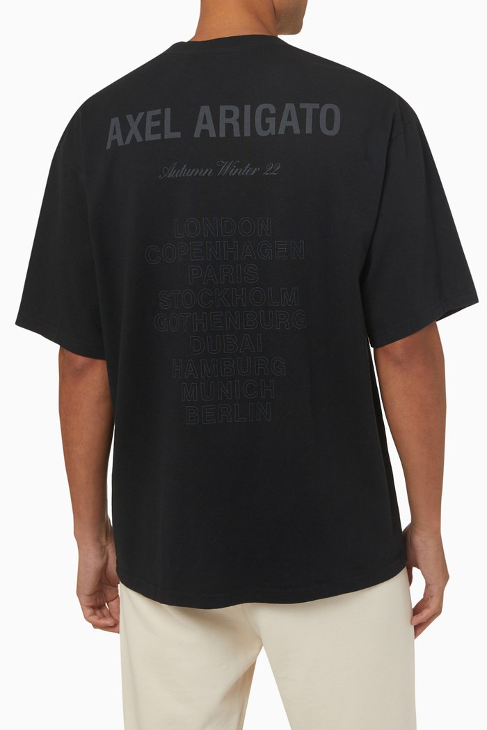 

Lock Stitch T-shirt in Organic Cotton, Black