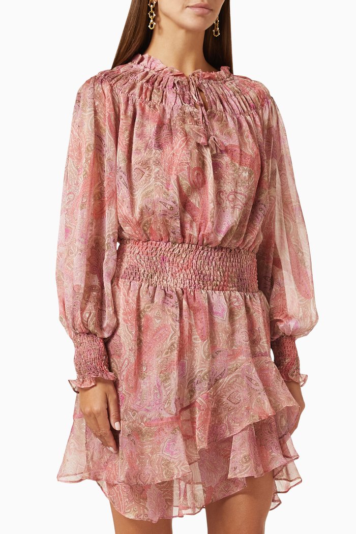 

Almaha Dress in Chiffon, Pink