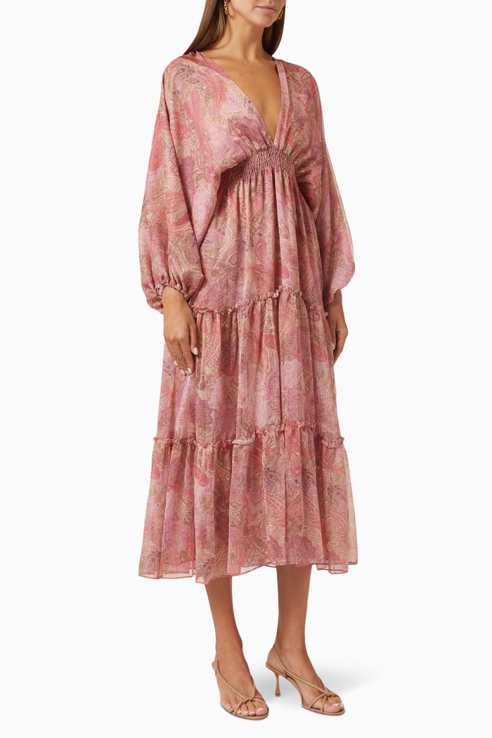 

Stefany Dress in Chiffon, Pink