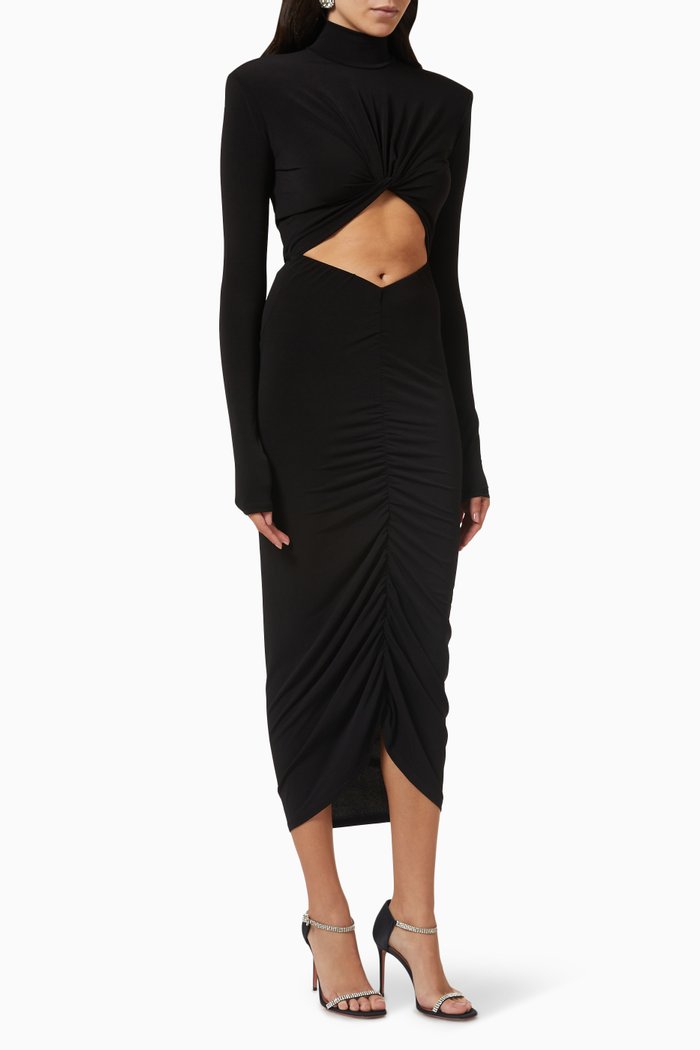 

Kim Midi Dress in Jersey, Black