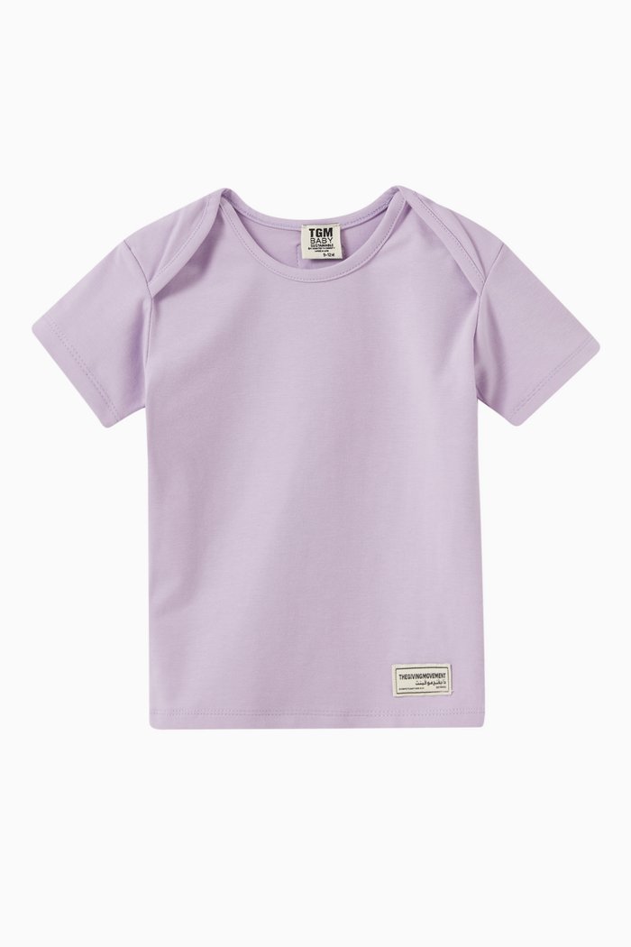 

Logo T-shirt in Organic Cotton, Purple