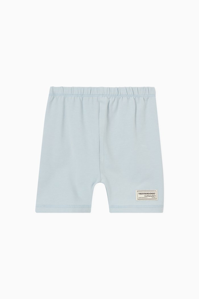 

Logo Shorts in Organic Cotencel, Blue