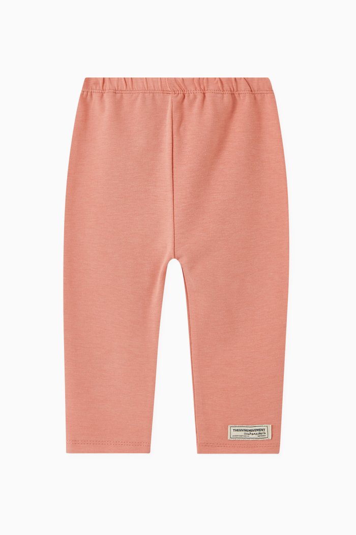 

Logo Leggings in Organic Cotencel, Pink