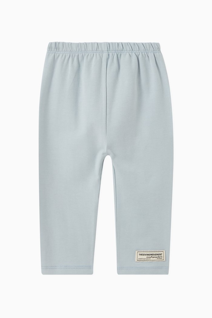 

Logo Leggings in Organic Cotencel, Blue