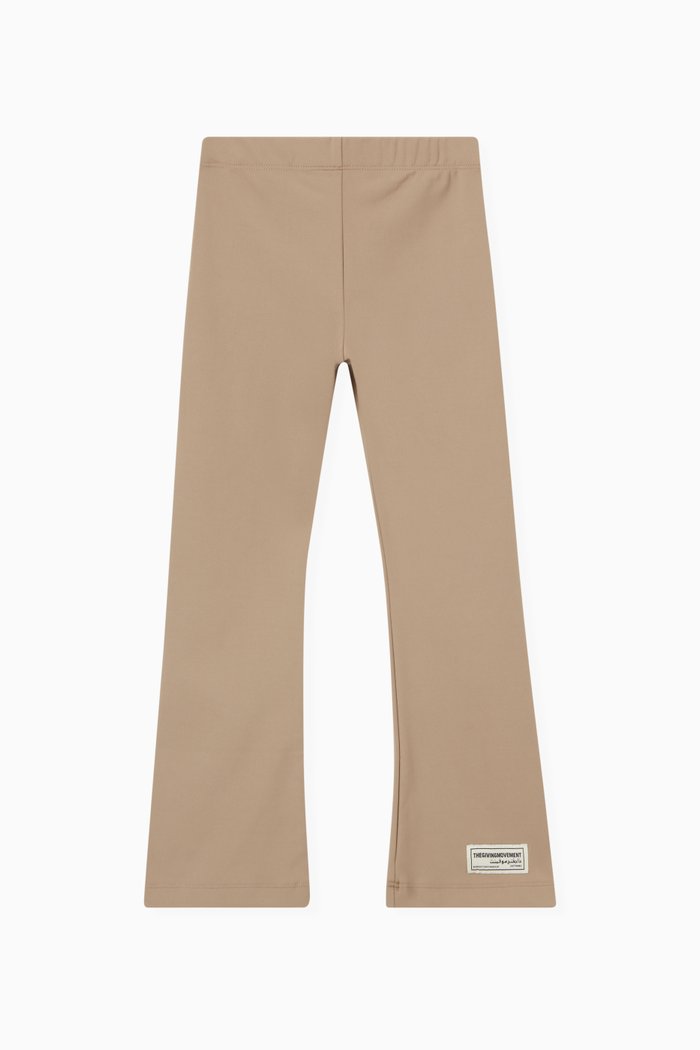 

Flared Leggings in Polyester & Spandex, Neutral