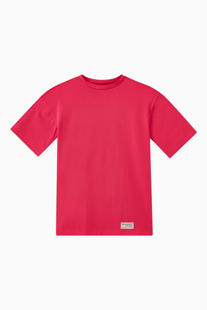 

Oversized T-shirt Dress in Recycled Blend, Pink