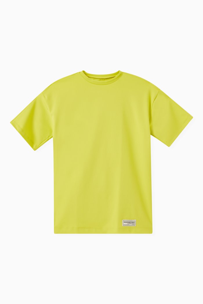 

Oversized T-shirt Dress in Recycled Blend, Yellow