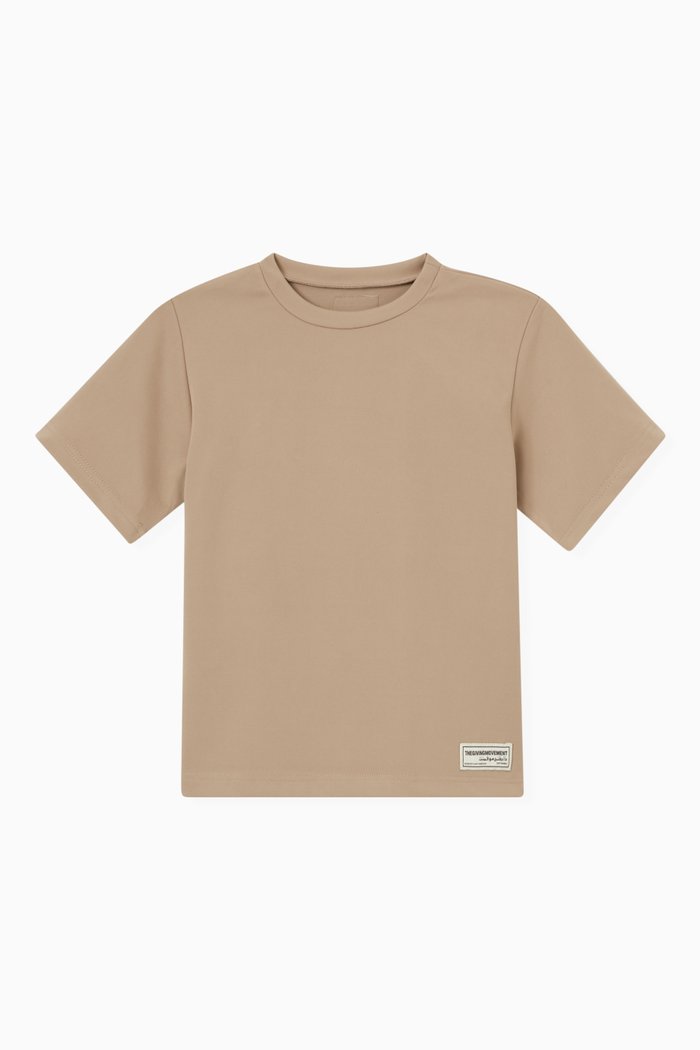 

Regular T-shirt in Recycled Blend, Brown
