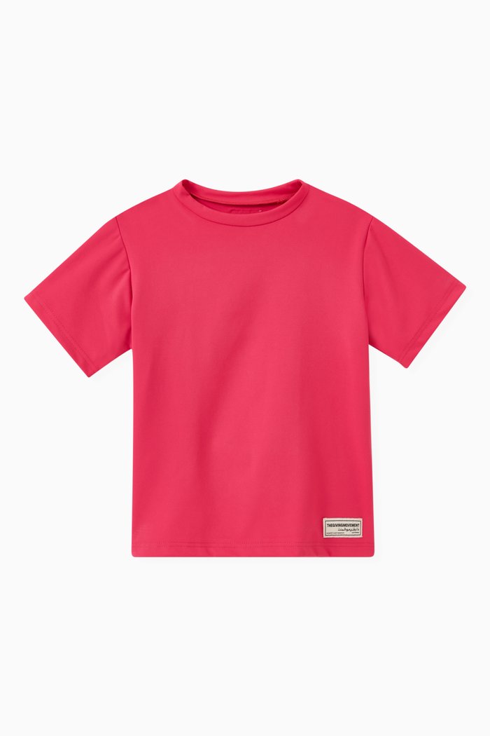 

Regular T-shirt in Recycled Blend, Pink