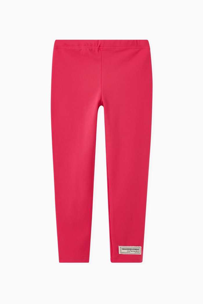 

Logo Leggings in Recycled Blend, Pink