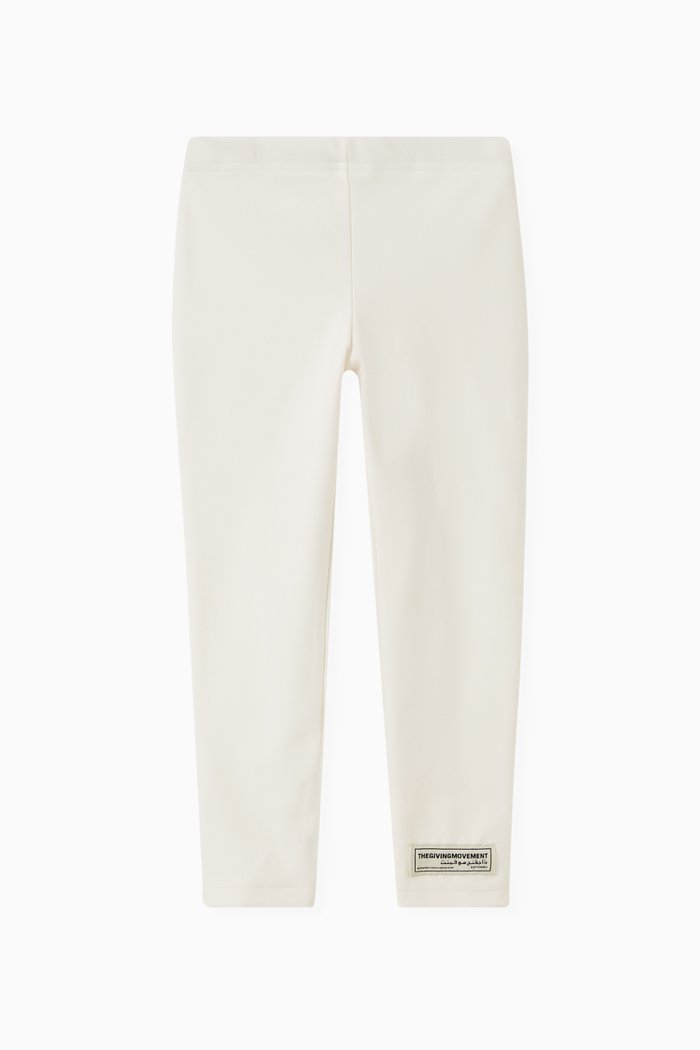 

Logo Leggings in Polyester & Spandex, White