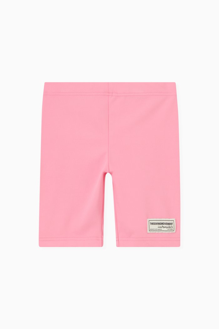 

Ribbed Cycling Shorts in Recycled Blend, Pink