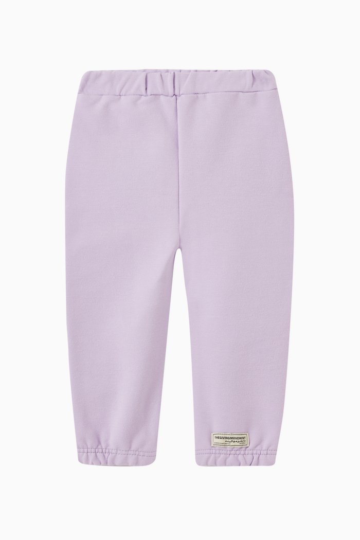 

Logo Joggers in Organic Cotencel, Purple