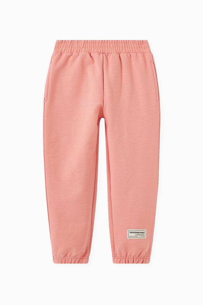 

Logo Sweatpants in Organic Cotton, Pink