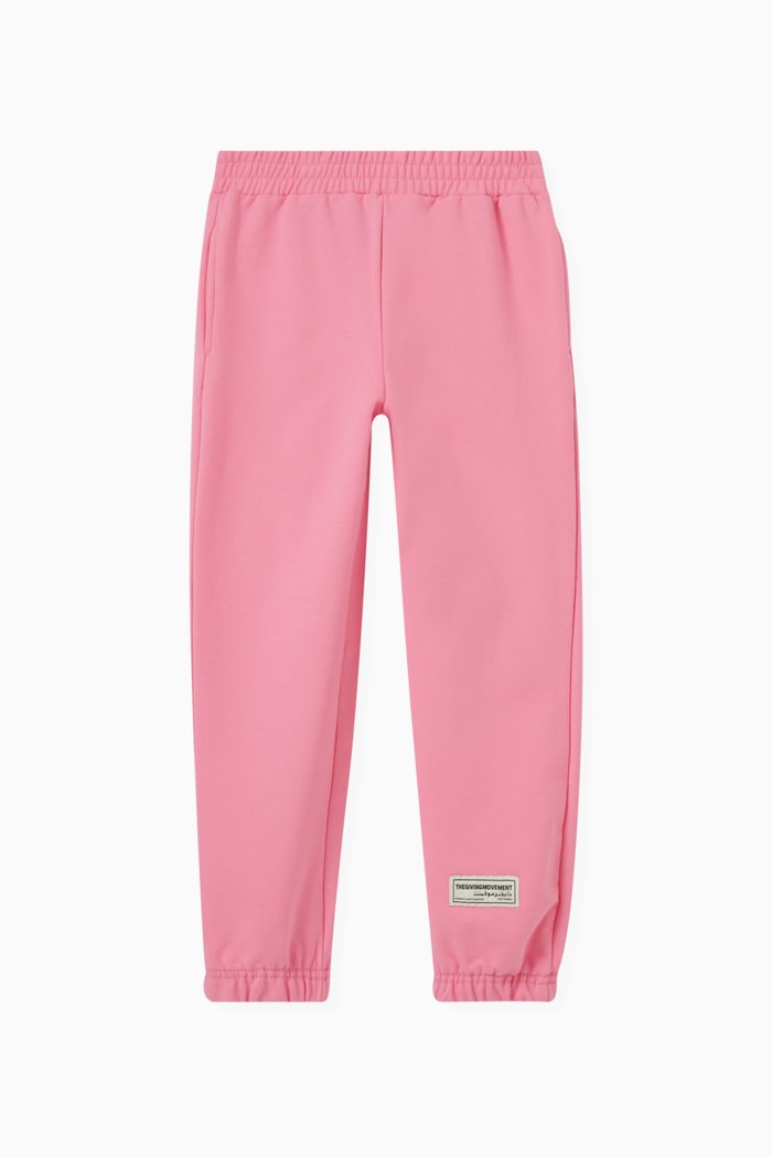 

Logo Sweatpants in Organic Cotton, Pink