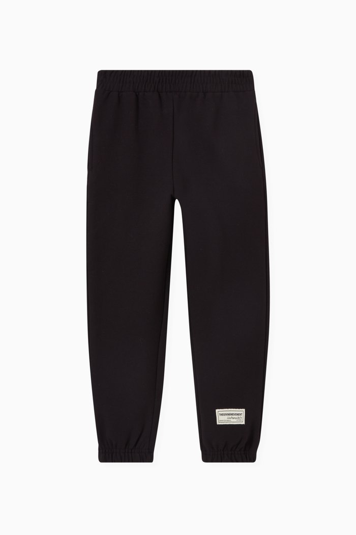 

Logo Sweatpants in Organic Cotton, Black