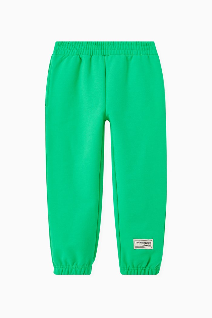 

Logo Sweatpants in Organic Cotton, Green