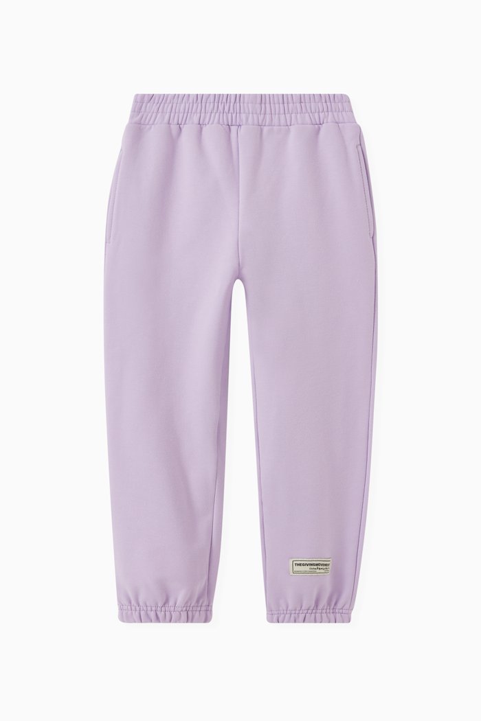 

Logo Sweatpants in Organic Cotton, Purple