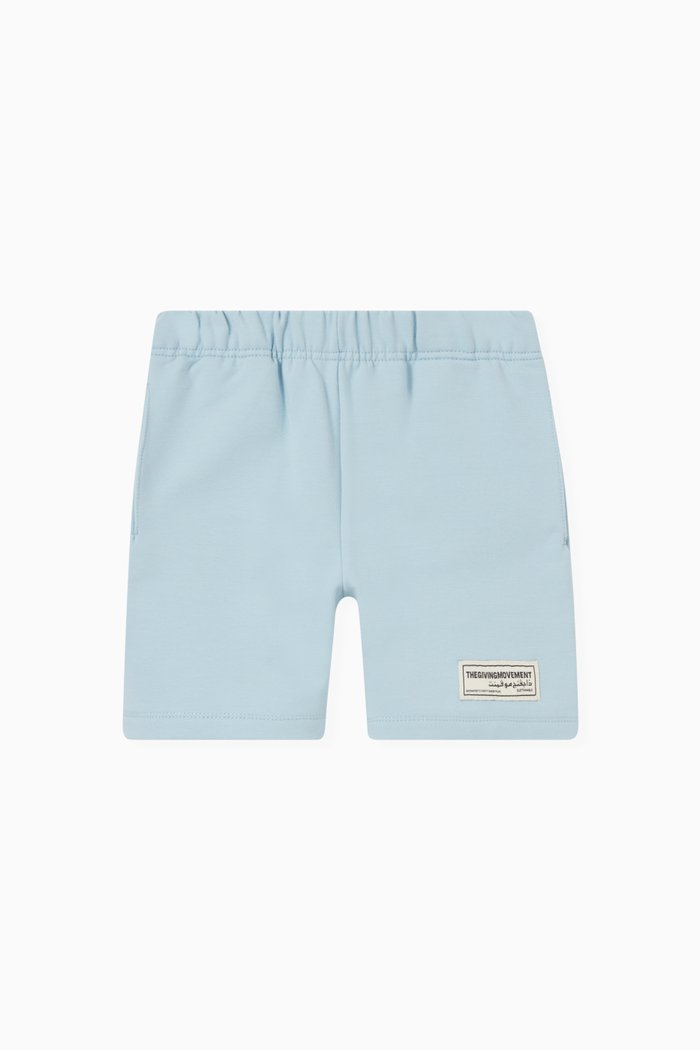 

Logo Lounge Shorts in Organic Cotton, Blue
