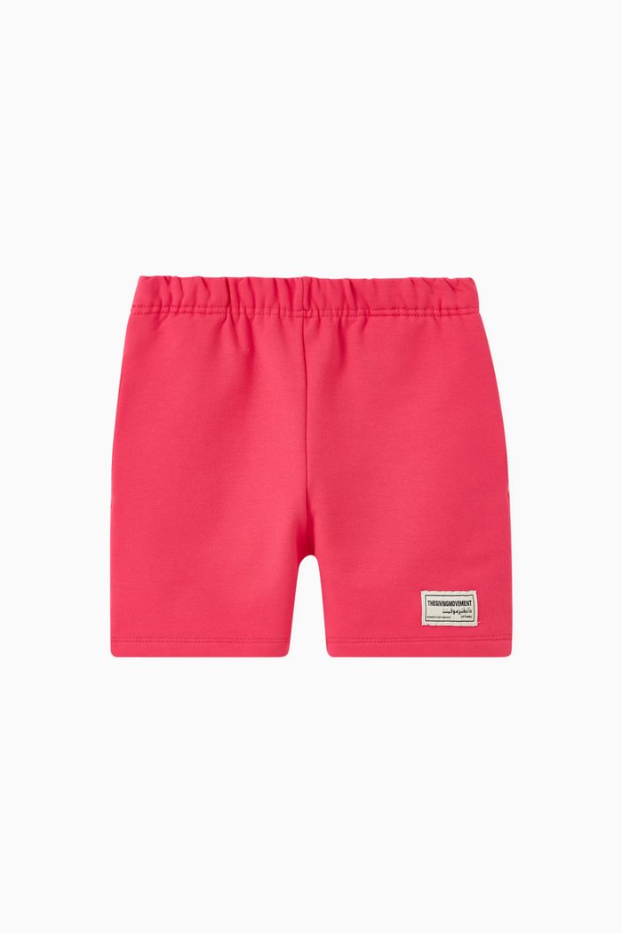 

Logo Lounge Shorts in Organic Cotton, Pink