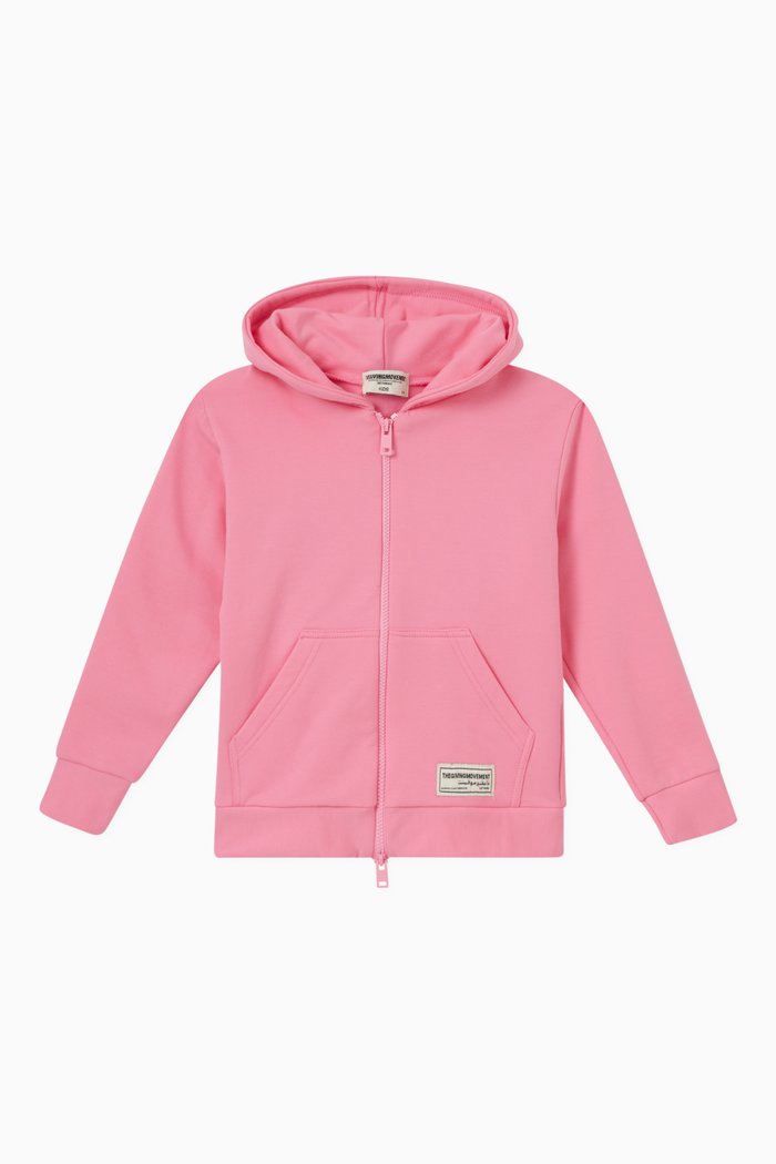 

Logo Lounge Hoodie in Organic Cotton, Pink