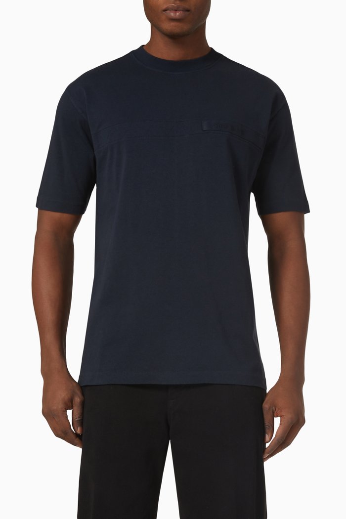 

Logo T-shirt in Cotton-jersey, Blue