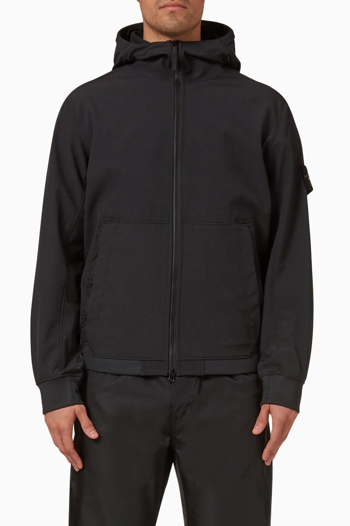 

Hooded Jacket in Nylon, Black