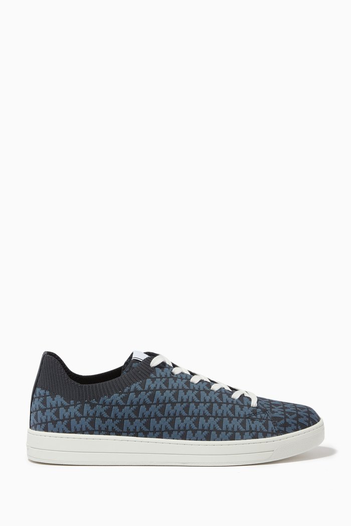 

Keating Logo Sneakers in Logo Jacquard, Blue