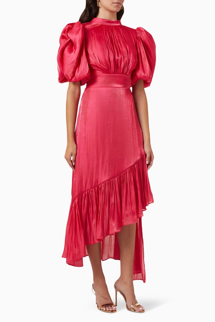 

Puff Sleeve Dress, Pink