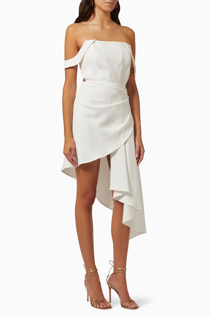 

Off-shoulder Dress, White