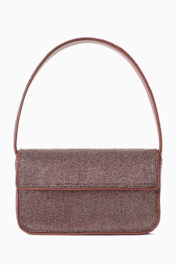 

Tommy Beaded Shoulder Bag, Brown