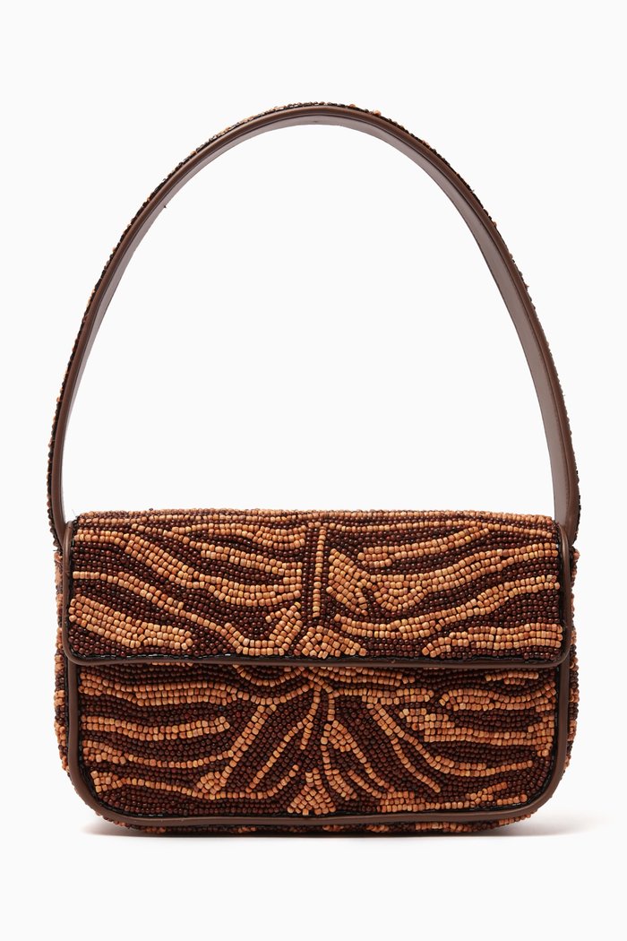 

Tommy Beaded Shoulder Bag, Brown