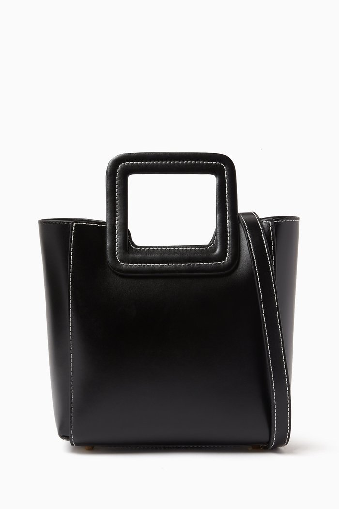 

Mini Shirley Bag in Calfskin, Black