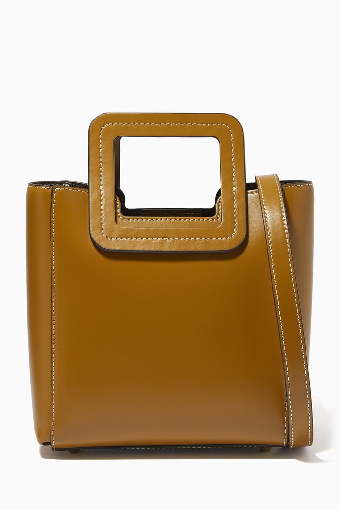 

Mini Shirley Bag in Calfskin, Brown