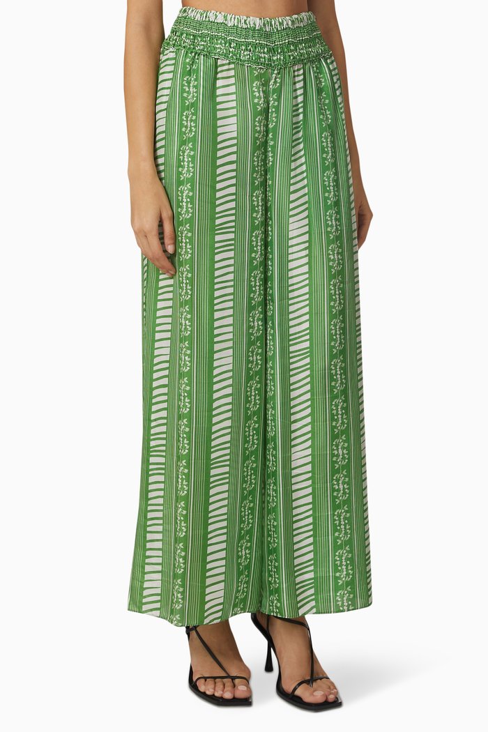 

San Cipriano Pants in Cotton Blend, Green