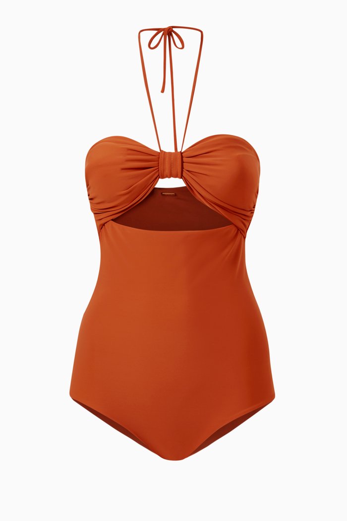 

Lili One-Piece Swimsuit, Brown