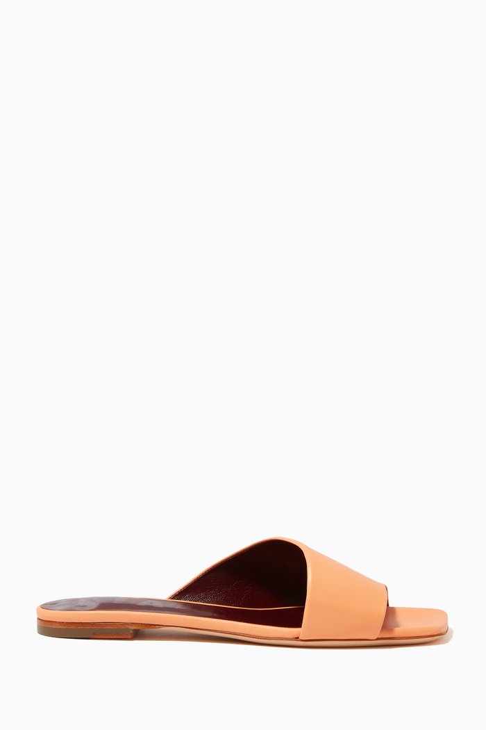 

Nevil Flat Sandals in Nappa, Pink