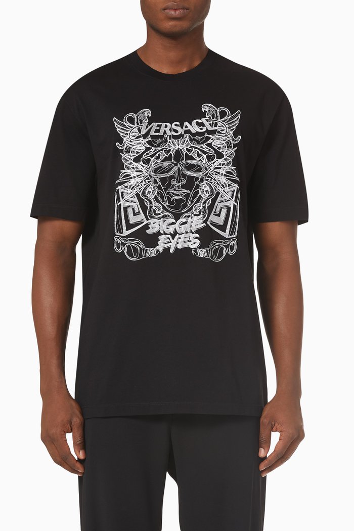 

Medusa Biggie T-shirt in Cotton Jersey, Black