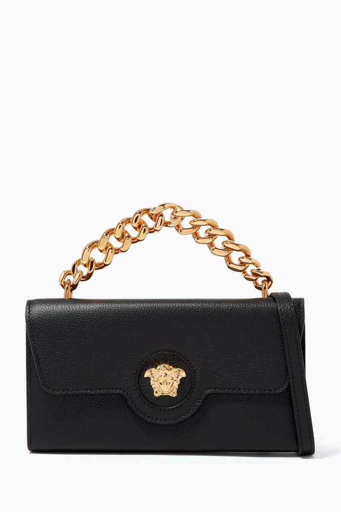 

La Medusa Mini Bag in Leather, Black