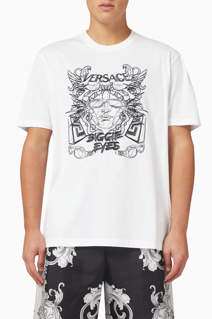 

Medusa Biggie T-shirt in Cotton Jersey, White
