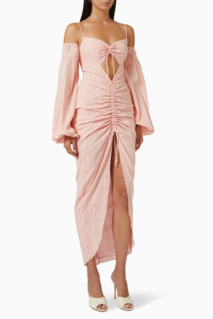 

Chloe Maxi Dress in Cotton, Pink