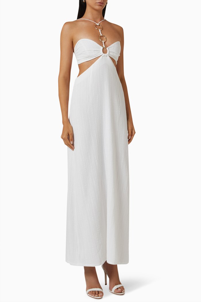 

Playa Maxi Dress in Cotton, White