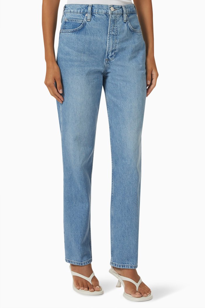 

Le High 'N' Tight Straight-fit Jeans in Denim, Blue